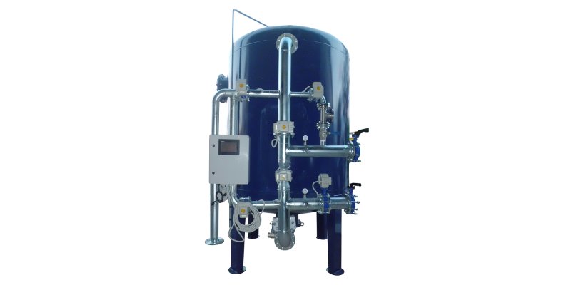 SINGLE SOFTENING SYSTEMS WITH STEEL TANK AND SURFACE PIPING